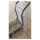 Used Industrial Platform Cart with Metal Frame and Wood Deck