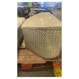 Diamond Plate Aluminum Tool Storage Box with Dual Compartments