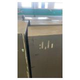 Set of 3 Used Metal Four-Drawer File Cabinets