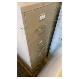 Group of Metal 4-Drawer Vertical Filing Cabinets