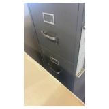 Set of 4 Metal Office File Cabinets Assorted Sizes