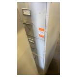 Set of 4 Metal Office File Cabinets Assorted Sizes