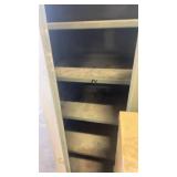 Used Metal Storage Locker with Shelves and Compartments