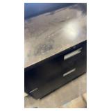 Lot of 2 Metal Lateral File Cabinets with Two Drawers