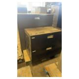 Lot of 2 Metal Lateral File Cabinets with Two Drawers