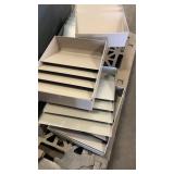 Metal File Cabinet with Assorted Drawer Organizers