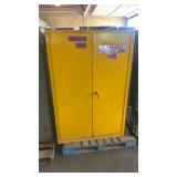 Yellow Flammable Storage Cabinet with Shelves
