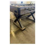 Foosball Table with Modern Wood and Metal X-Frame Base