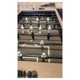 Foosball Table with Modern Wood and Metal X-Frame Base