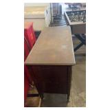 Antique Wooden Dresser with Four Drawers and Metal Pulls