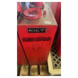 Red Metal Industrial Oil Dispenser with Pump