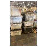 Group of Heavy Duty Spill Containment Pallets and Totes