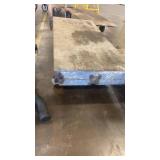 Heavy Duty Industrial Wood Platform Cart with Metal Wheels