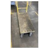 Heavy Duty Industrial Platform Cart with Yellow Handle