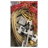 Assorted Industrial Extension Cords and Power Boxes