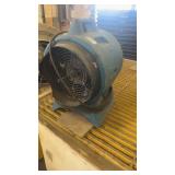 Used Commercial Floor Air Mover Fan Blue Plastic Housing