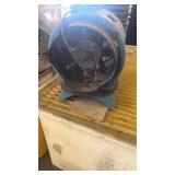 Used Commercial Floor Air Mover Fan Blue Plastic Housing