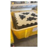 Heavy Duty Yellow Material Handling Bin with Custom Foam Insert