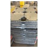 Stack of 10 Heavy Duty Plastic Utility Pallets