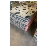 Stack of 8 Plastic Warehouse Pallets