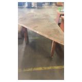 Used Wooden Triangular Work Table