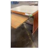 Set of 3 Wooden Office Desks with Laminate Tops