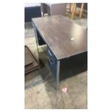 Used Metal Office Desk with Drawers