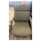Office Chair Set with 5 Stackable Chairs and 2 Rolling Swivel Chairs