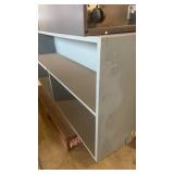 Group of Metal and Wood Office Cabinets and Shelving Units