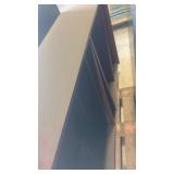 Group of Metal and Wood Office Cabinets and Shelving Units
