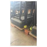 Mixed Lot of Stackable and Folding Chairs with Cushions and Armrests