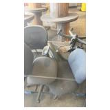 Group of Used Office Chairs and Chair Parts