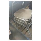 Lot of Metal Frame Stackable Banquet Chairs