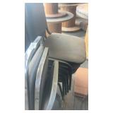 Lot of Metal Frame Stackable Banquet Chairs