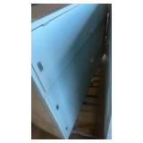 Set of 2 Double-Stacked Blue Metal Lockers