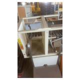 Group of Used School Desks with Metal Frames and Wood Tops