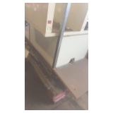 Group of Used School Desks with Metal Frames and Wood Tops