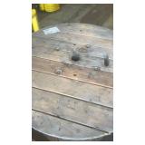 Large Wooden Cable Spool Reel Table