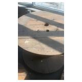 Large Wooden Industrial Spool Table