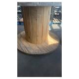 Large Wooden Cable Spool Reel for Repurposing or Industrial Use