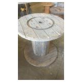 Large Wooden Cable Spool Reel Table