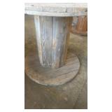 Large Wooden Cable Spool Reel Table