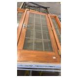 Collection of Used Wood and Glass Patio Doors with Frames