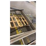 Lot of Used Lumber, Wood Pallets, and Glass Door Panels