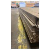 Lot of Used Lumber, Wood Pallets, and Glass Door Panels
