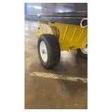 Wardworks 17 Cu Ft Steel Utility Dump Trailer and Flatbed Cart