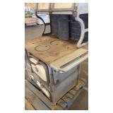Antique Home Comfort Wood Burning Stove by Wrought Iron Range Co.