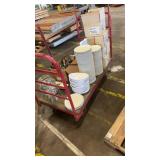 Bulk Lot of World Tableware Melamine Plates with Serving Tongs and Trays