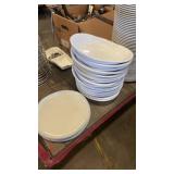 Bulk Lot of World Tableware Melamine Plates with Serving Tongs and Trays