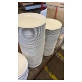 Bulk Lot of World Tableware Melamine Plates with Serving Tongs and Trays